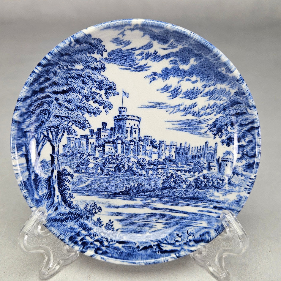 Unicorn Tableware Windsor Castle Blue and White Small Dish, view 2