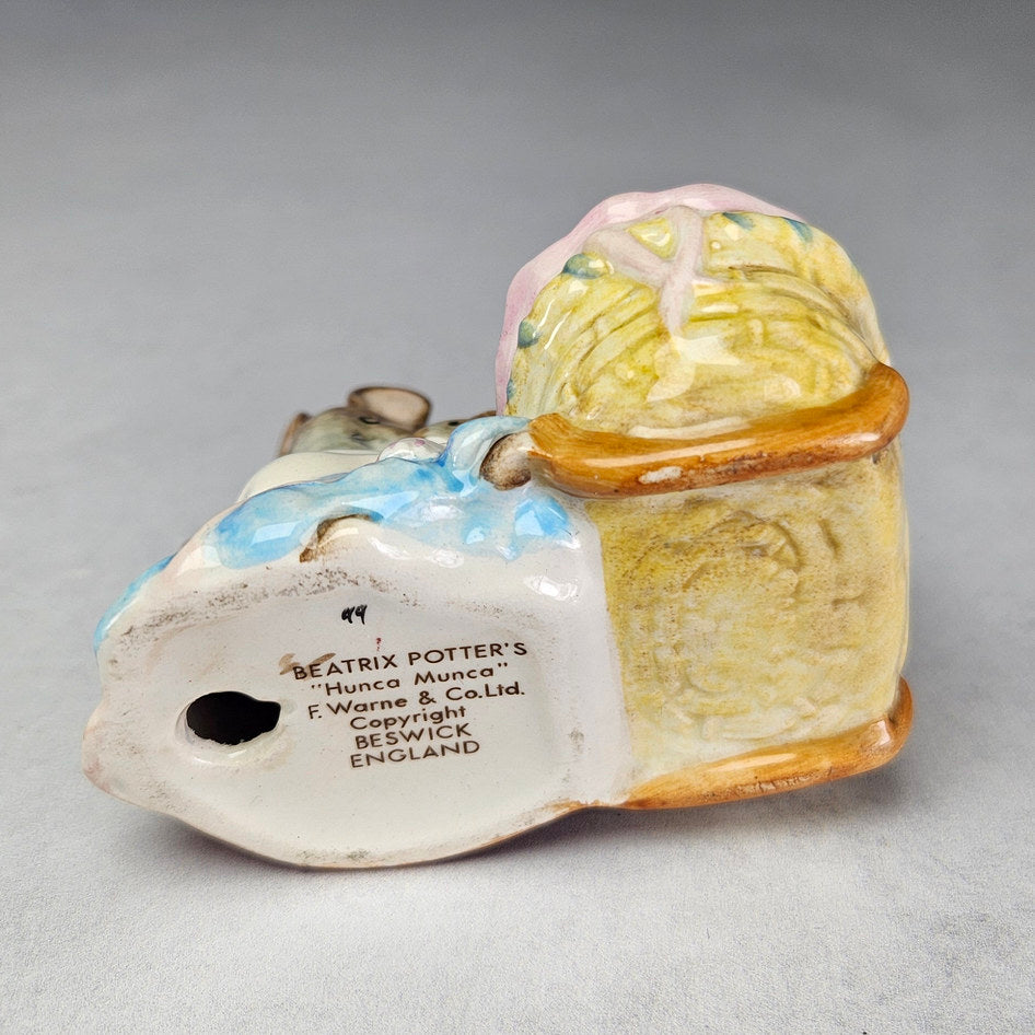 Beswick Hunca Munca with Cradle figurine, ceramic product view 4