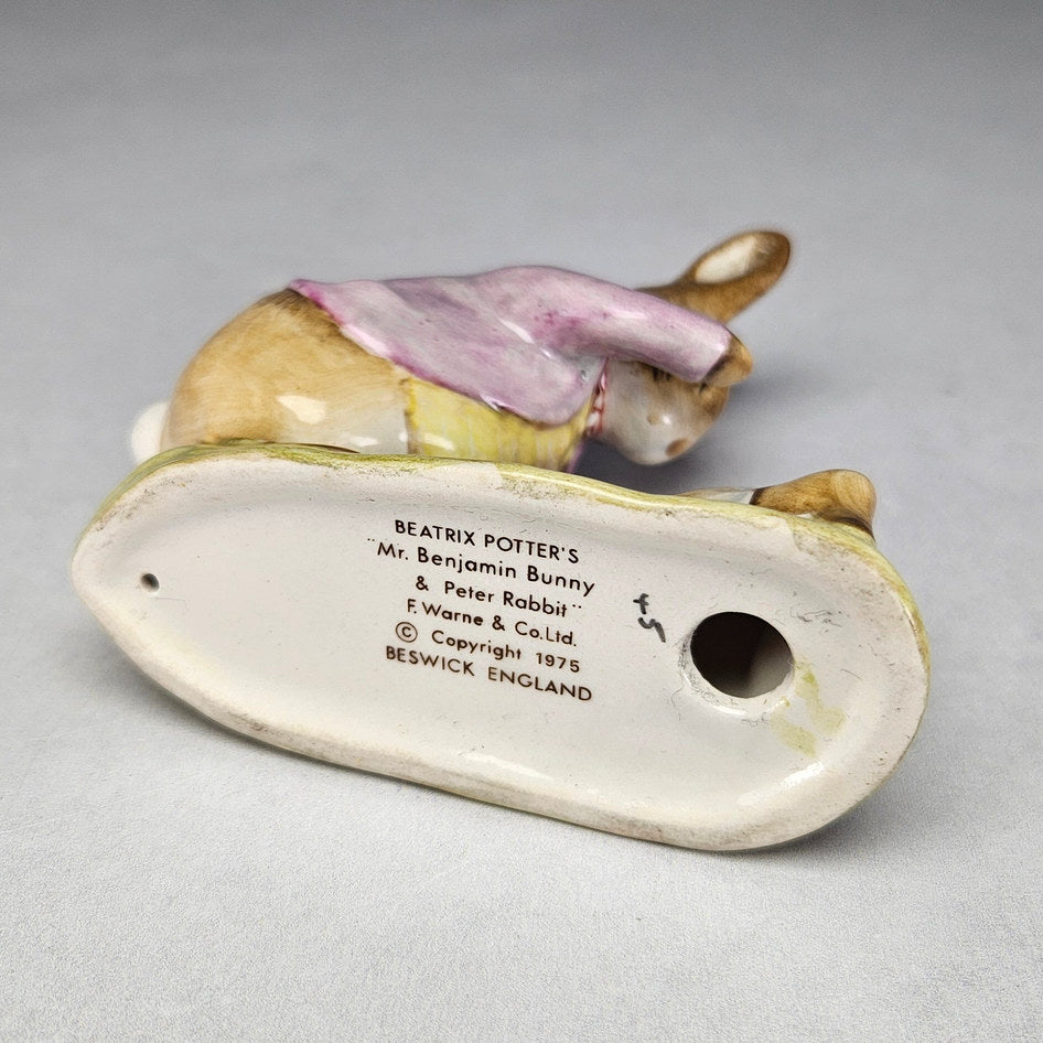 Beswick Benjamin Bunny and Peter Rabbit tableau, ceramic product view 5