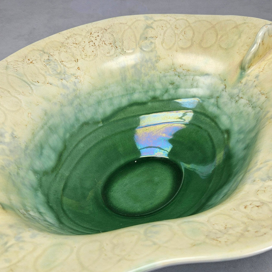 Beswick Ware footed leaf handle bowl, ceramic product view 5