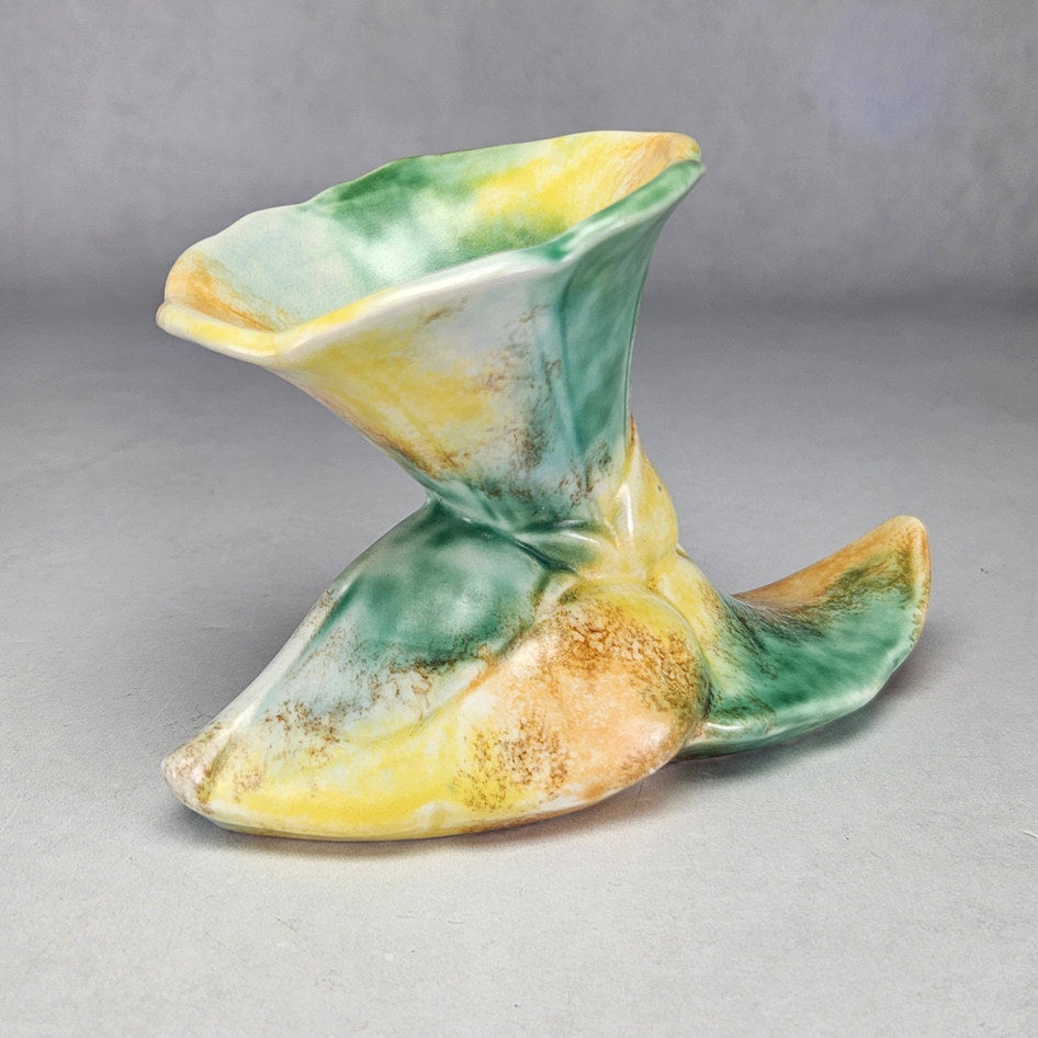 Beswick Ware sculptural leaf vase, ceramic product view 3