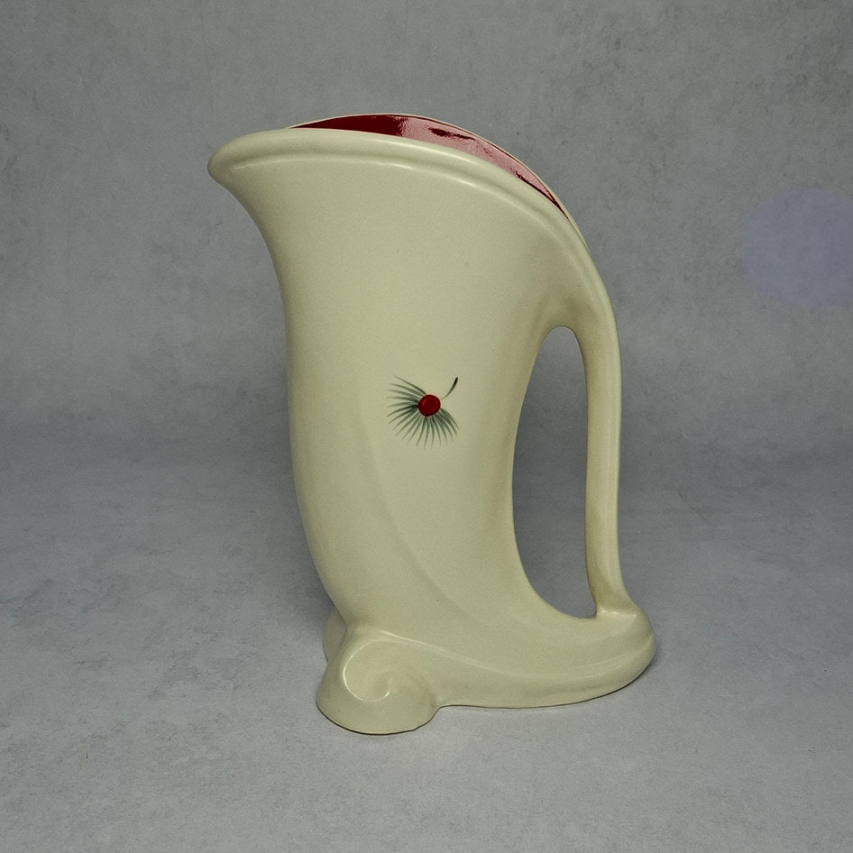 Vintage Burleigh Ware Cream and Red Ceramic Jug