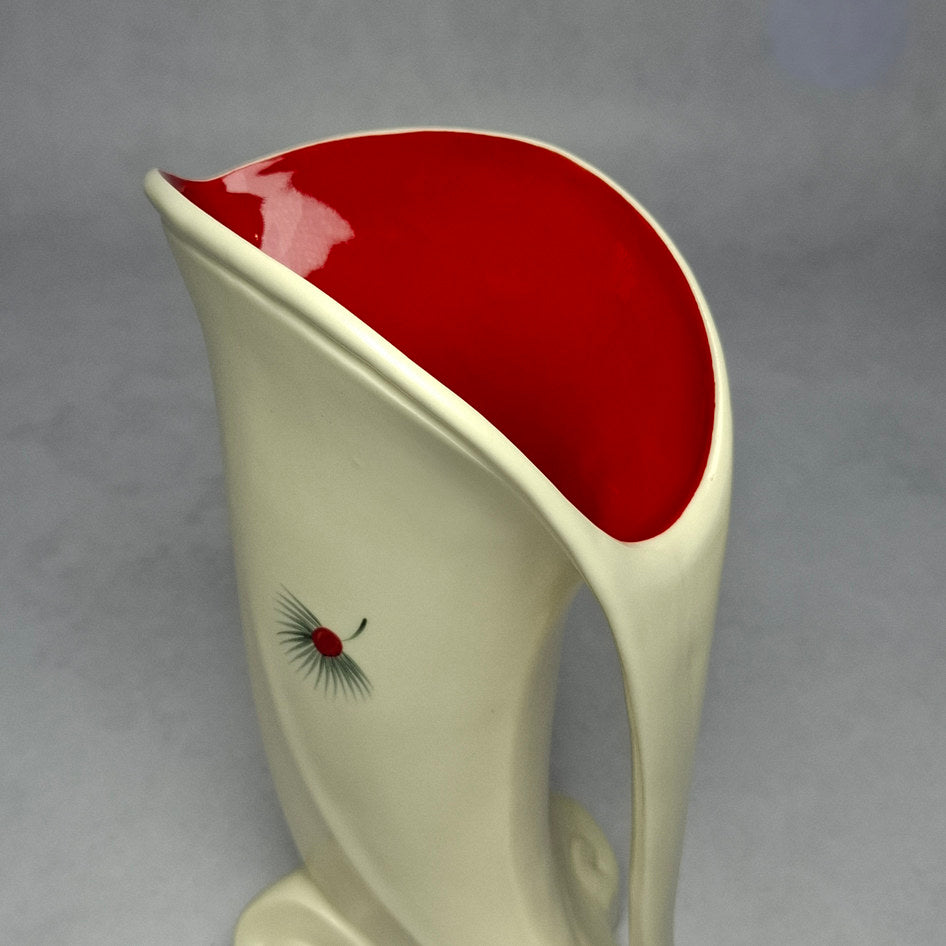Vintage Burleigh Ware Cream and Red Ceramic Jug
