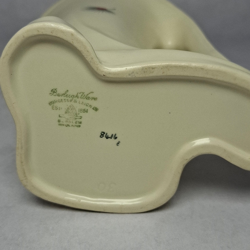 Vintage Burleigh Ware Cream and Red Ceramic Jug