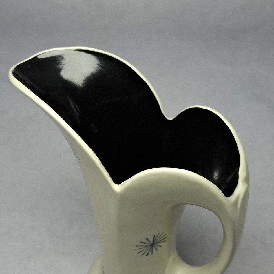 Vintage Burleigh Ware Starburst Cream and Black Ceramic Ewer – Burgess & Leigh England