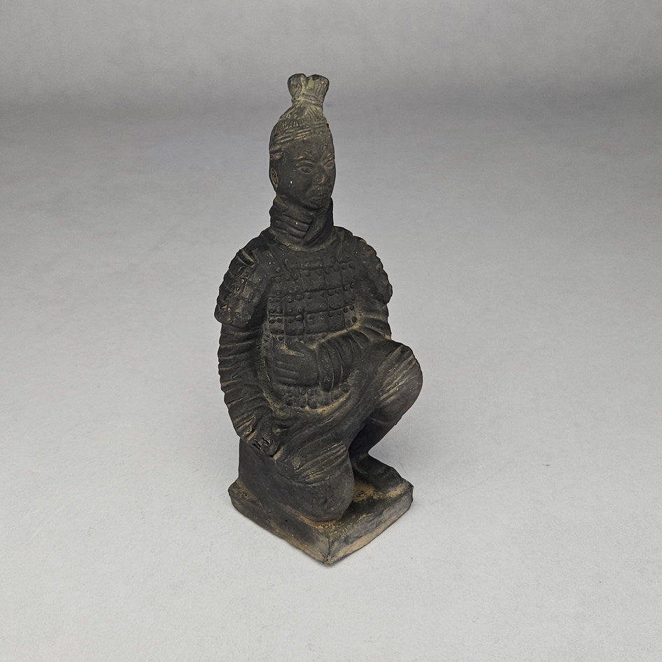 Vintage Chinese Terracotta Warrior Kneeling Statue
