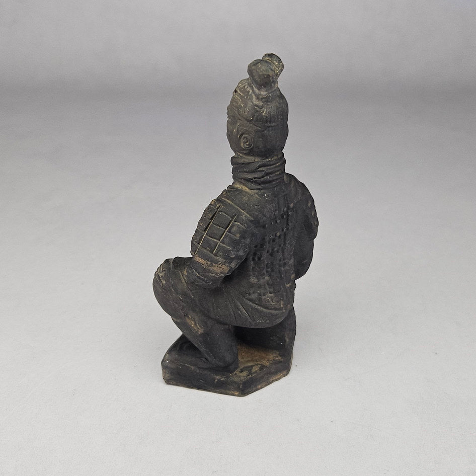 Vintage Chinese Terracotta Warrior Kneeling Statue