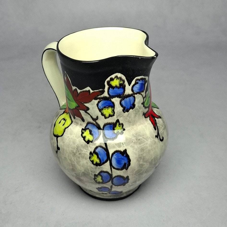 Vintage Ditmar Urbach Czechoslovakia Hand-Painted Floral Jug