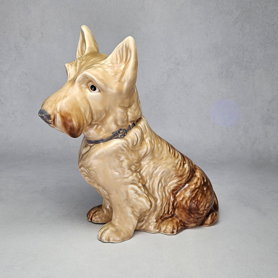 Vintage SylvaC 1209 Large Tan Scottie Dog Figurine, view 1