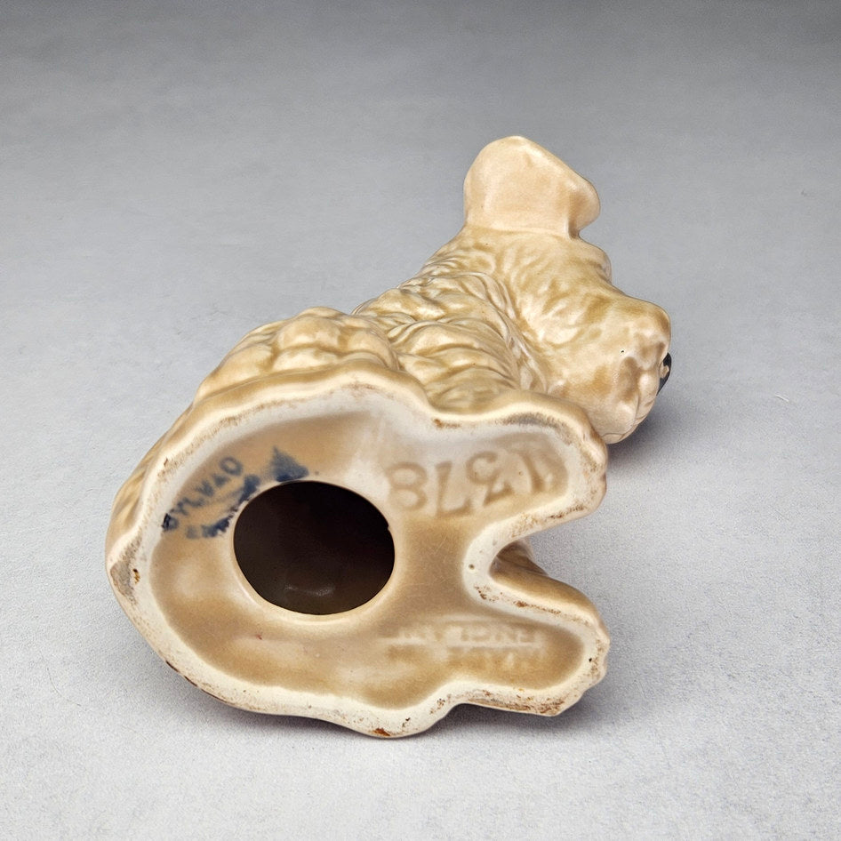 Vintage SylvaC 1378 Tan Seated Terrier Dog Figurine, view 5