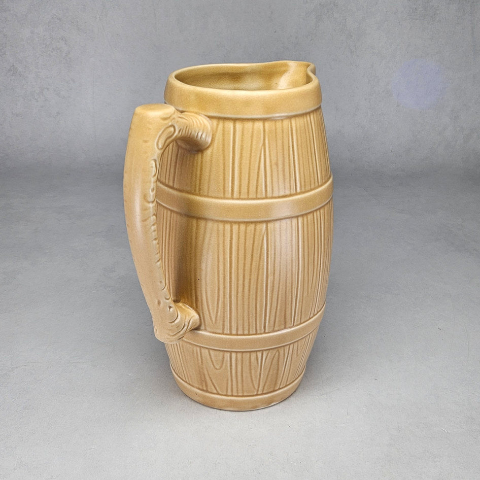 Vintage SylvaC 1435 Tan Cider Barrel Jug, view 2