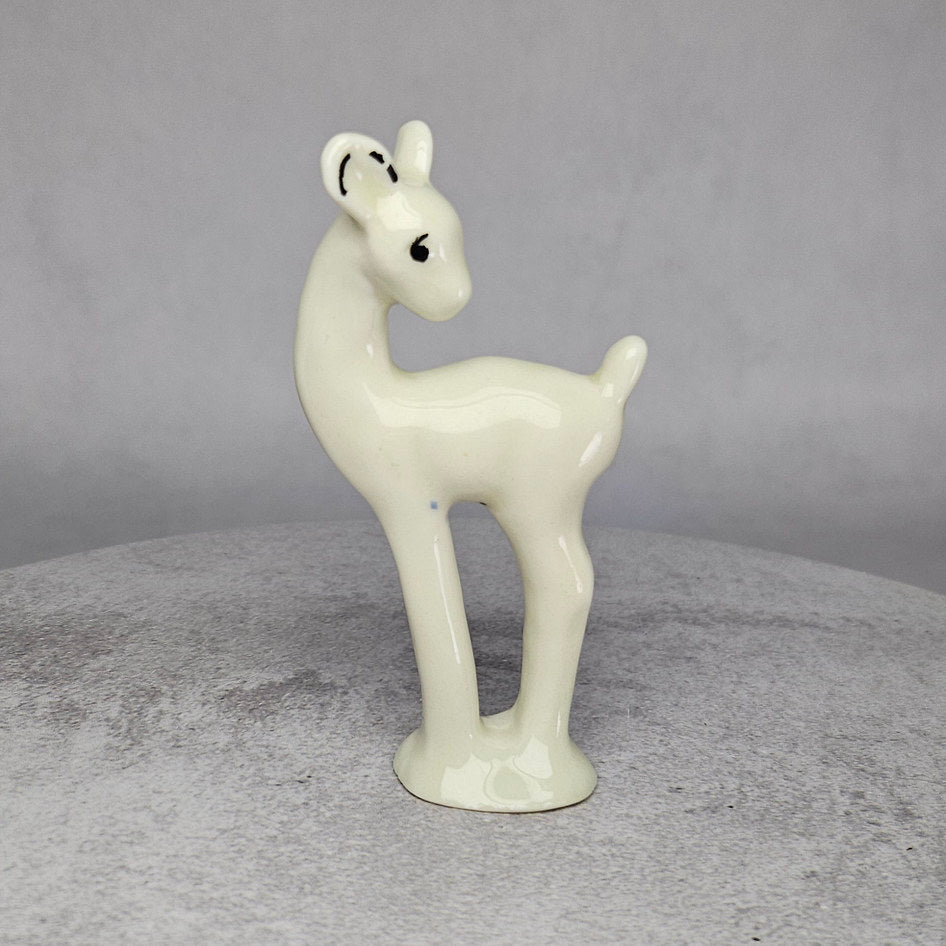Vintage White Bone China Bokkie Figurine