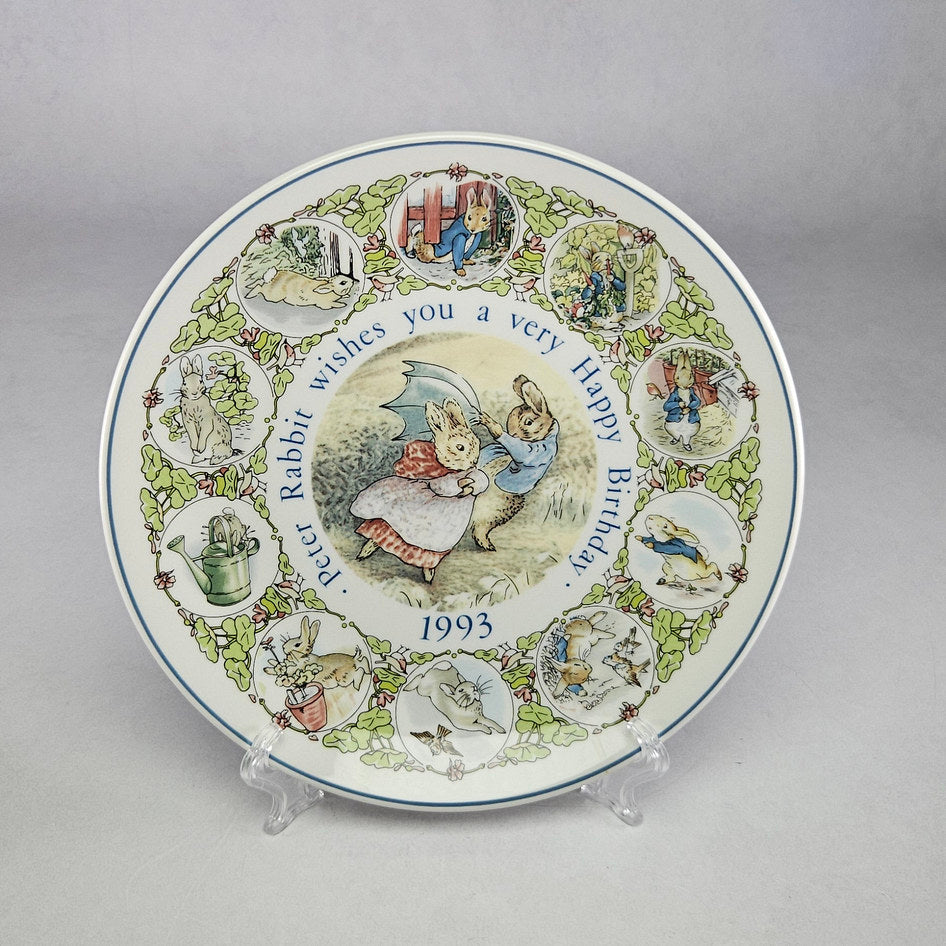 Wedgwood Peter Rabbit 1993 Birthday Plate