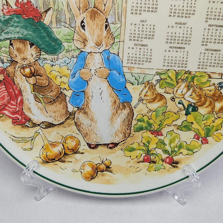Wedgwood Peter Rabbit 2002 Calendar Plate