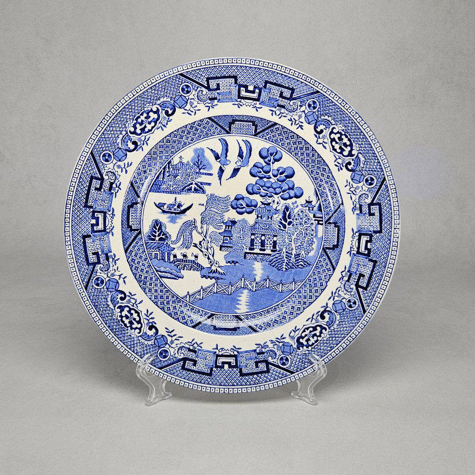 W.R. Midwinter Willow Blue and White Dinner Plate