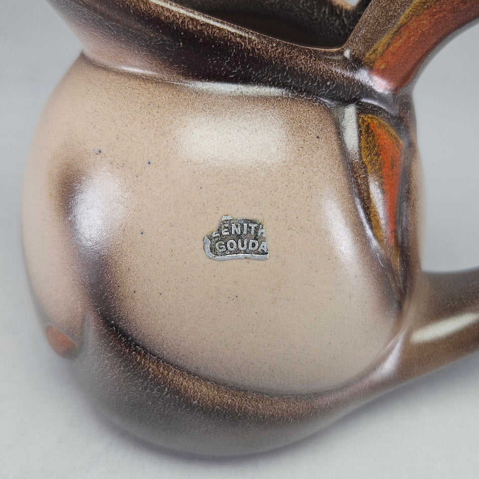 Zenith Gouda Brown Glazed Ceramic Jug