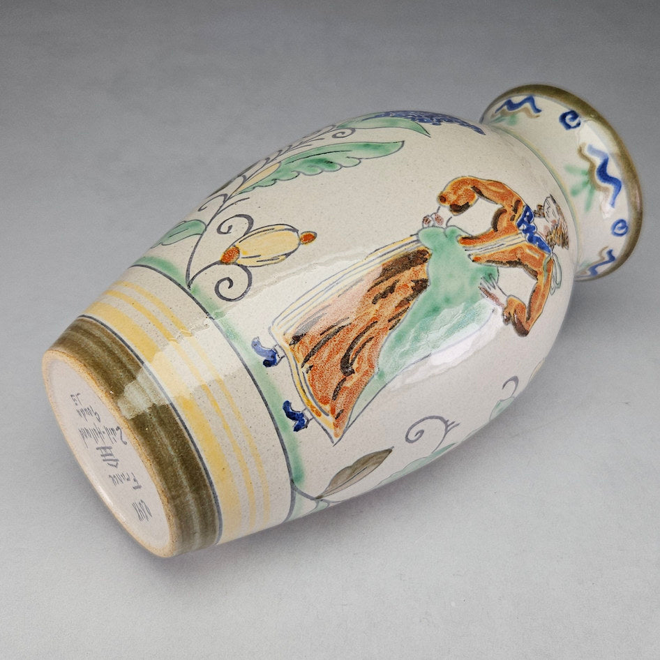 Zuid-Holland Gouda France Pattern Pottery Vase Model 284X