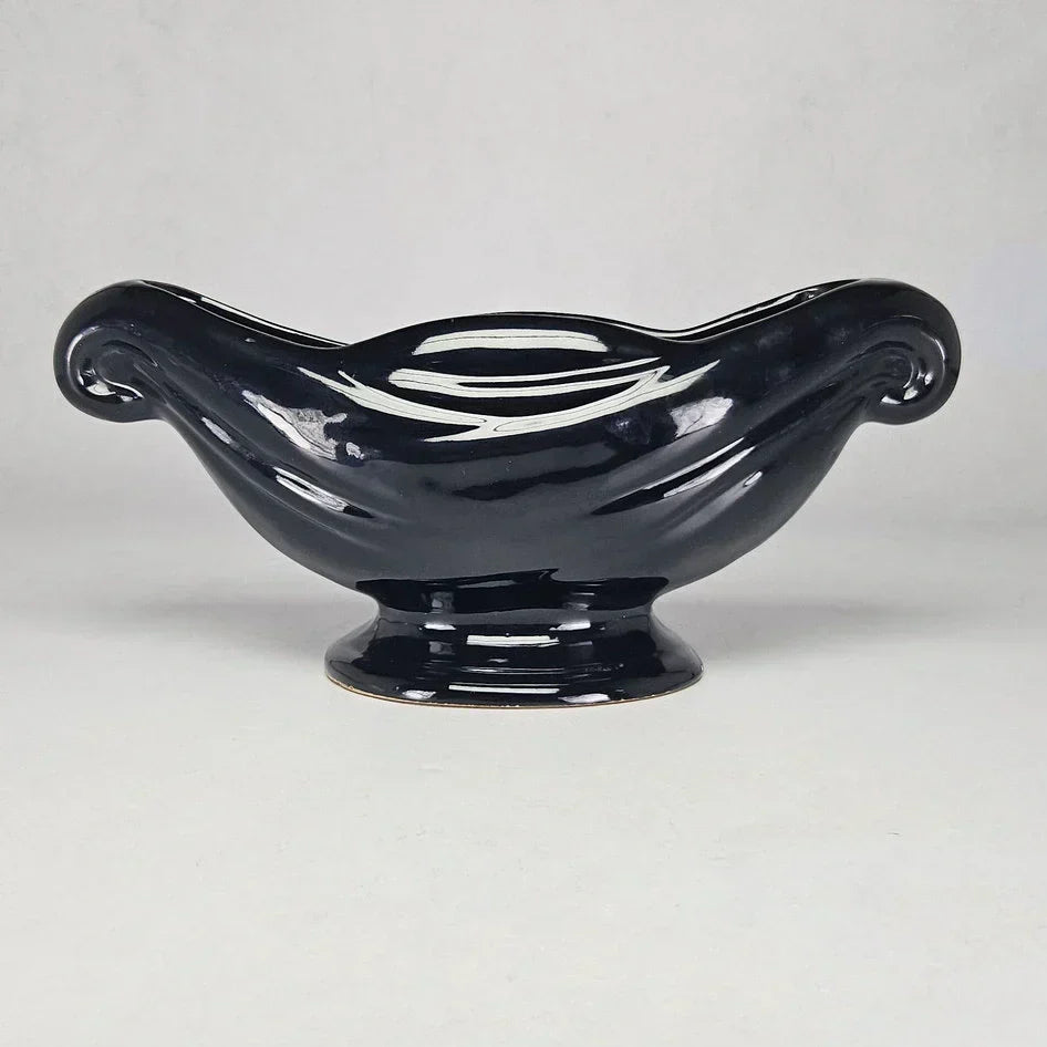 Lucia Ware Black Mantel Vase Style 5803, South African mid-century pottery