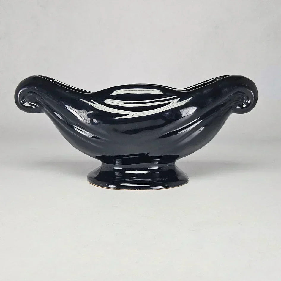 Lucia Ware Black Mantel Vase Style 5803, South African mid-century pottery