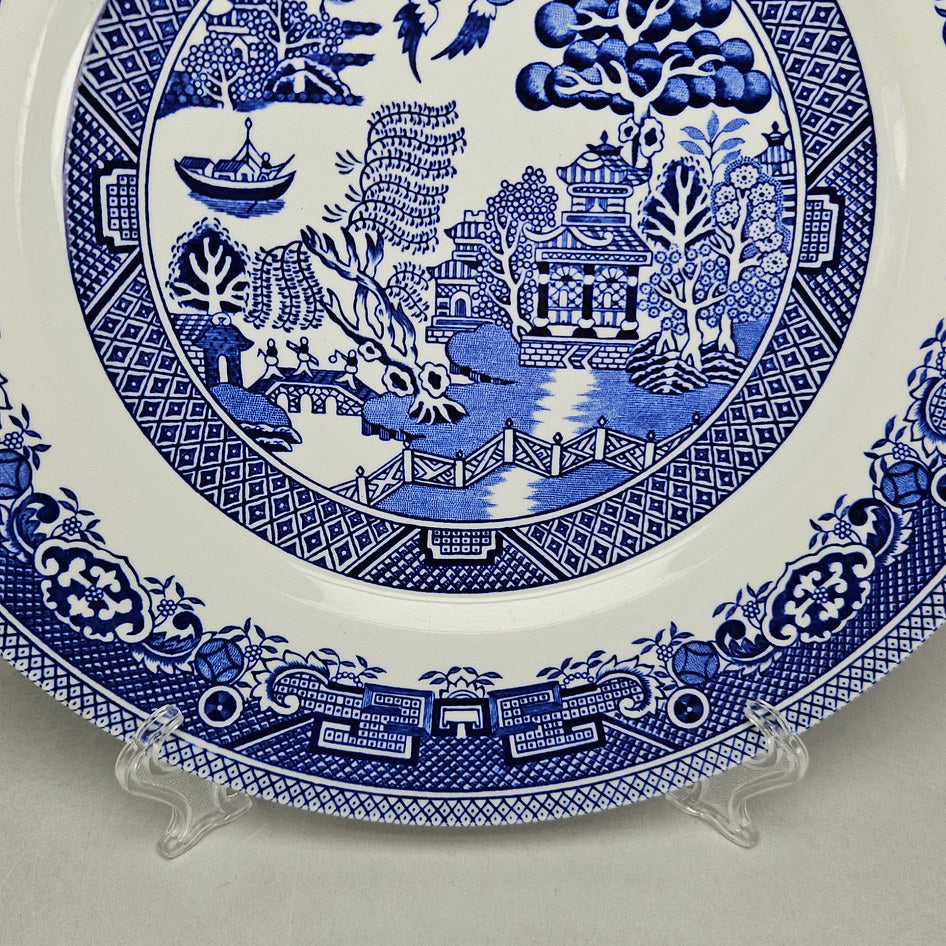 Alfred Meakin Old Willow Blue and White Dinner Plate
