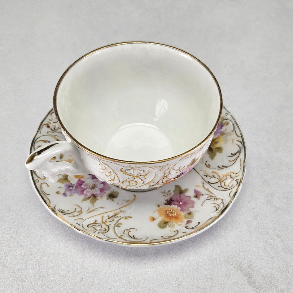 Alternative view of Altwasser floral cup and saucer