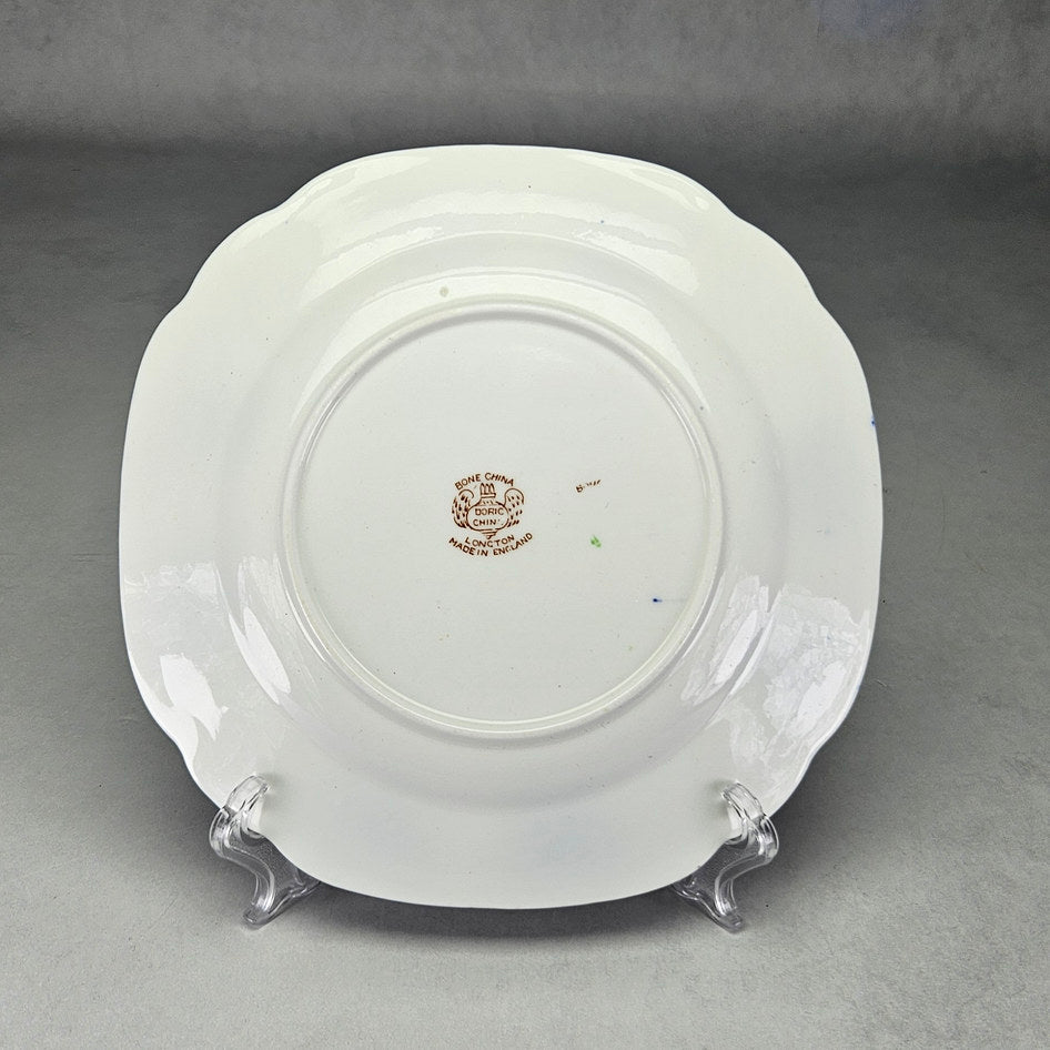 Reverse of Doric China plate showing printed backstamp