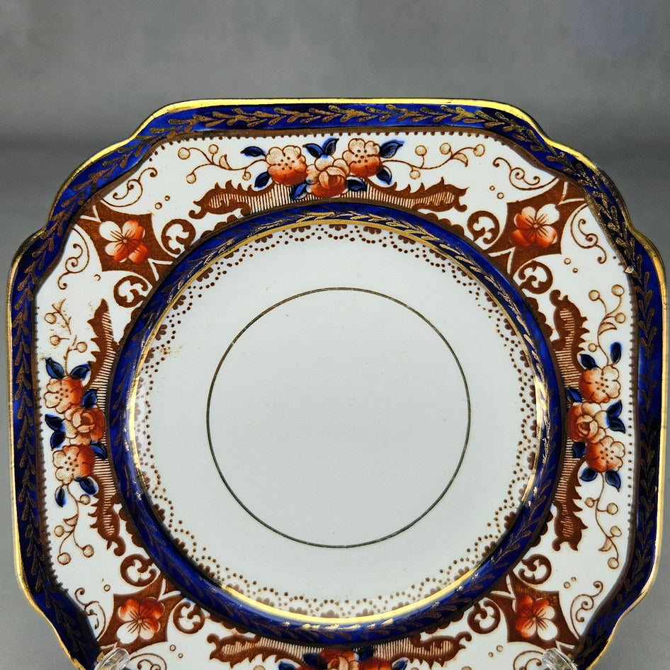 Melba square Imari side plate with visible decorative details