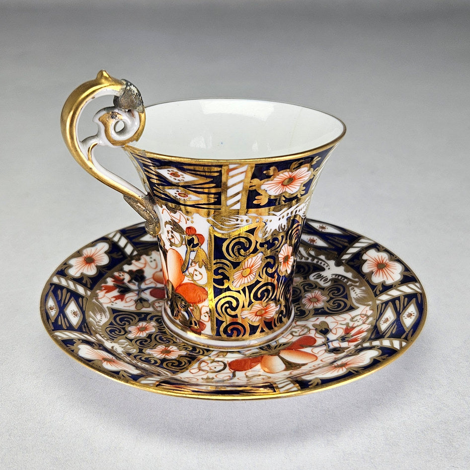 Derby Traditional Imari 2451 cup and floral saucer