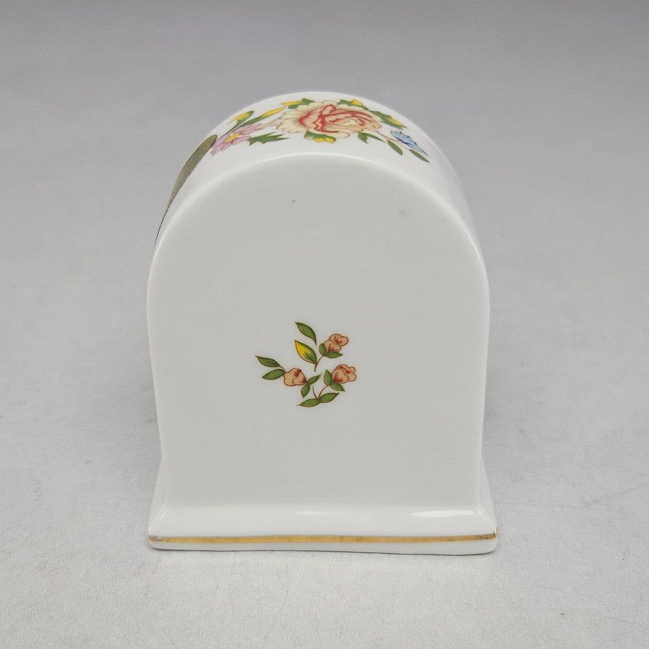Aynsley Cottage Garden Fine Bone China Miniature Mantel Clock