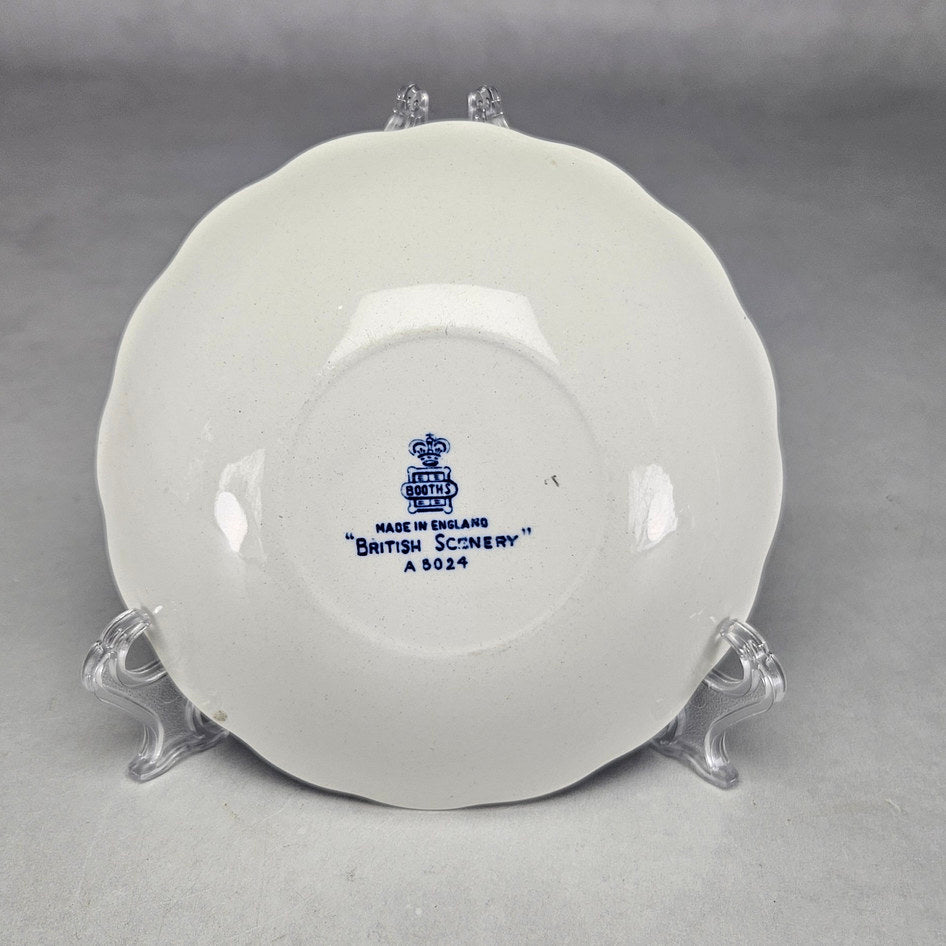 Booths British Scenery A8024 Blue and White Small Bowl, view 4