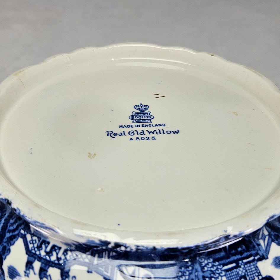 Booths Real Old Willow A8025 Covered Vegetable Tureen, view 6