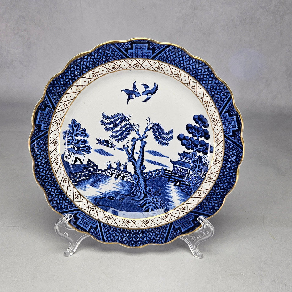 Booths Real Old Willow A8025 Gilt Plate, view 1