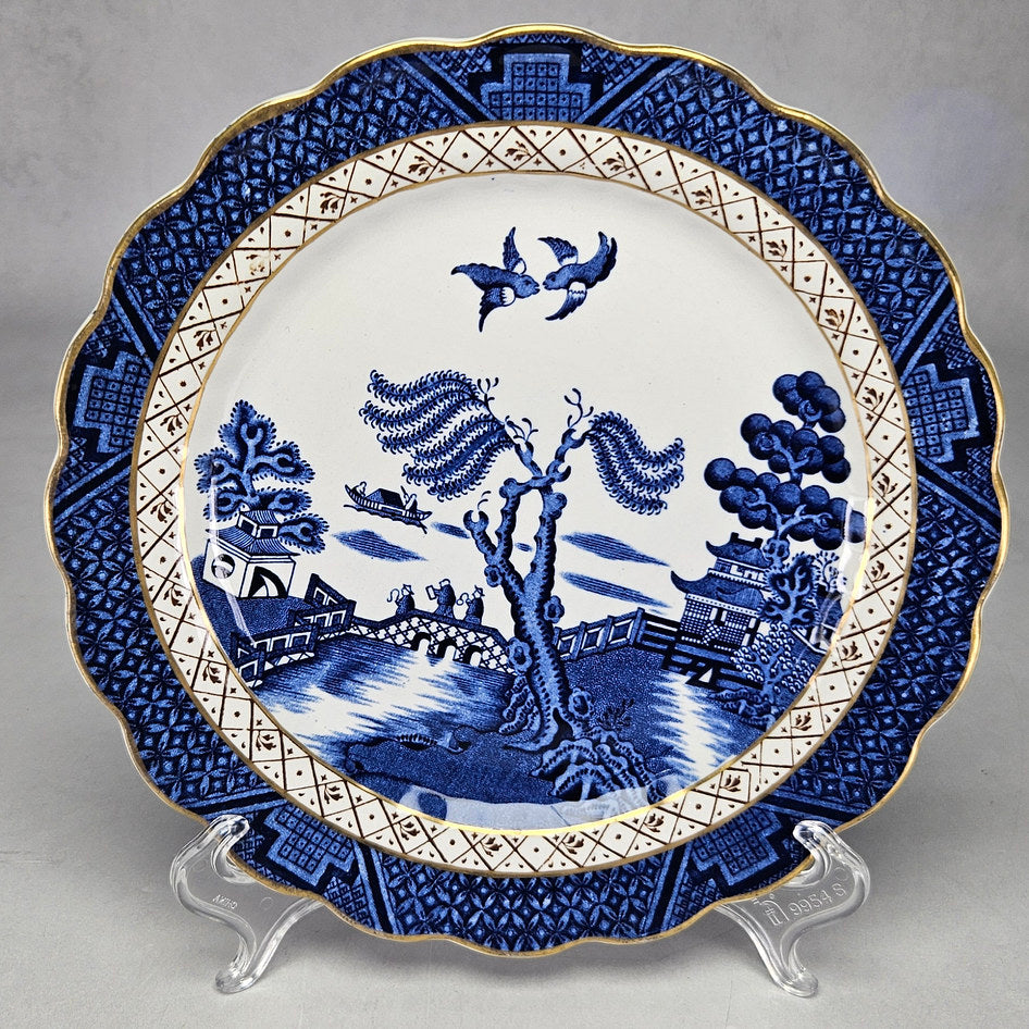 Booths Real Old Willow A8025 Gilt Plate, view 2