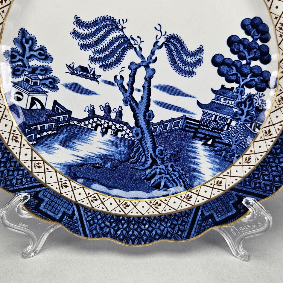Booths Real Old Willow A8025 Gilt Plate, view 4