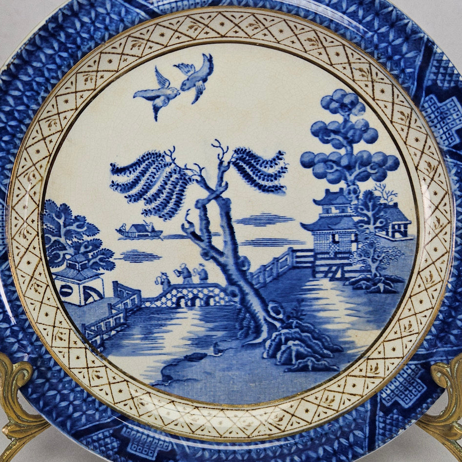 Booths Real Old Willow Blue and White Food Warmer Bowl