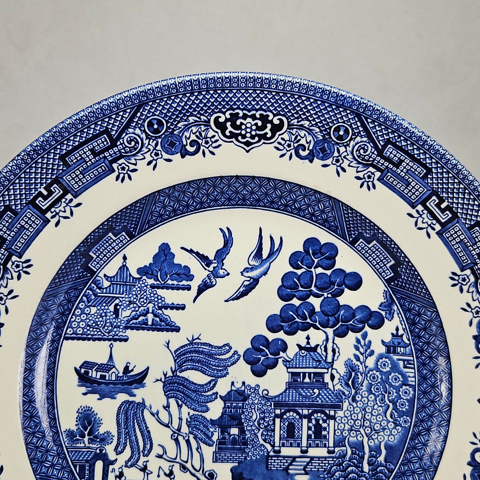Broadhurst Willow Blue and White Ironstone Dinner Plate