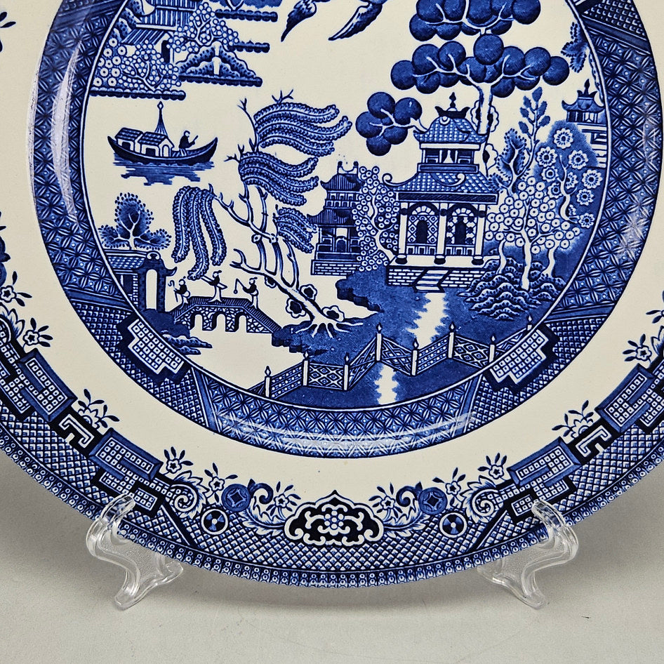 Broadhurst Willow Blue and White Ironstone Dinner Plate