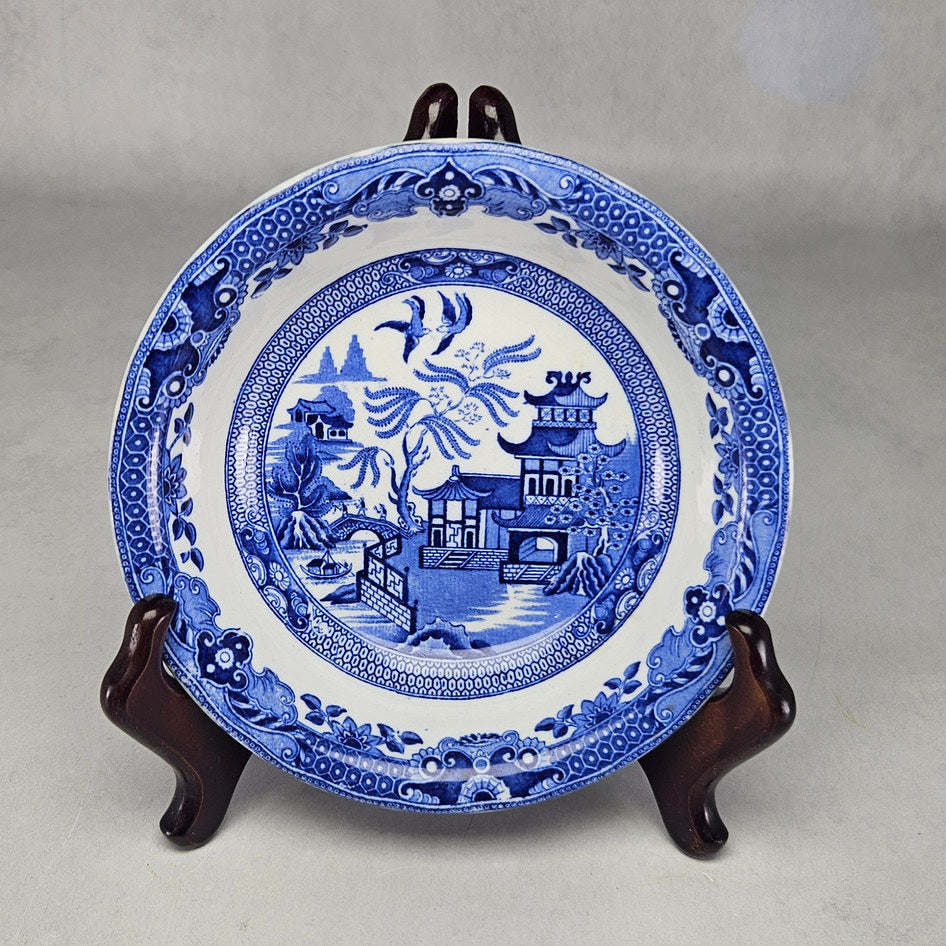 Burleigh Ware Willow Blue and White Small Bowl, view 1