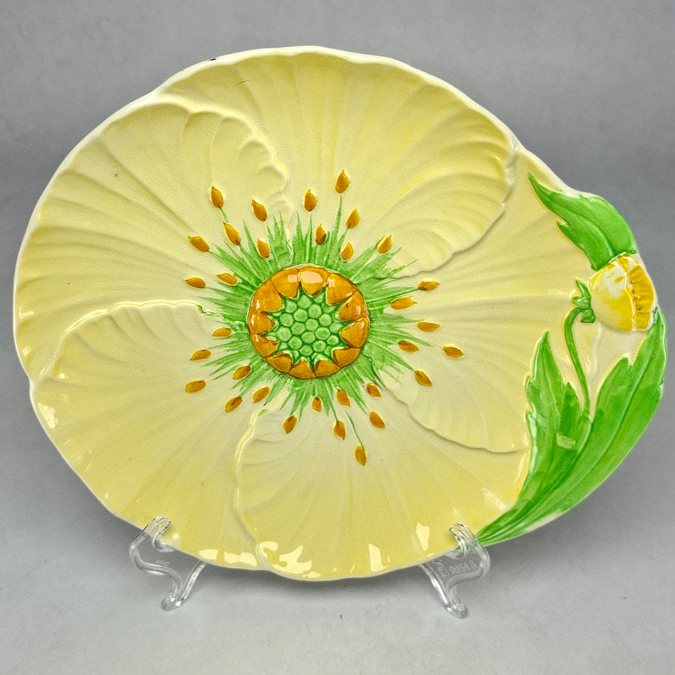 Large Carlton Ware Yellow Floral Ceramic Plate