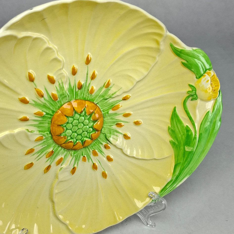 Large Carlton Ware Yellow Floral Ceramic Plate