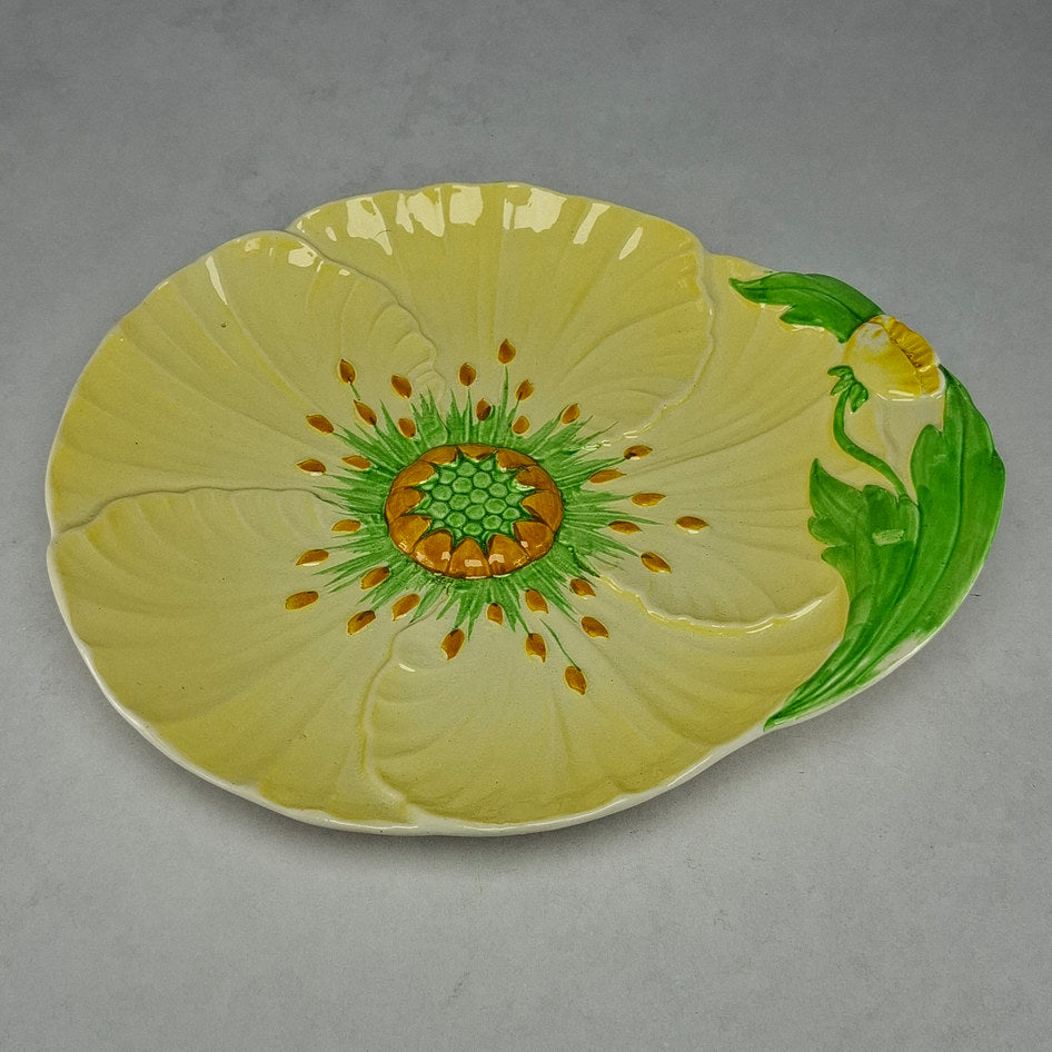 Large Carlton Ware Yellow Floral Ceramic Plate