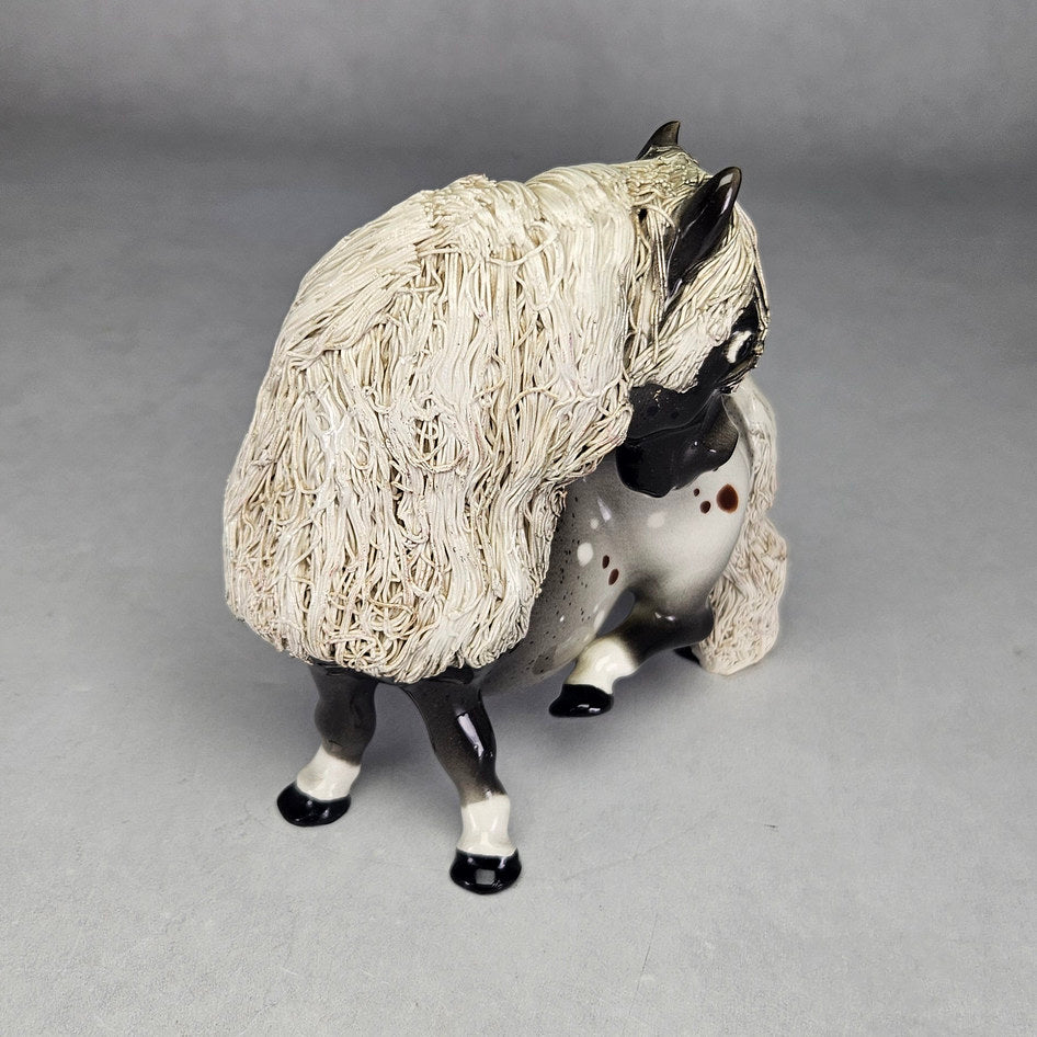 Cheval Ceramics Spotted Pony with Raised Hind Leg
