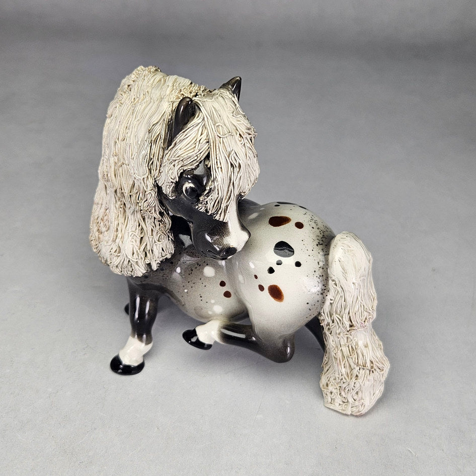 Cheval Ceramics Spotted Pony with Raised Hind Leg