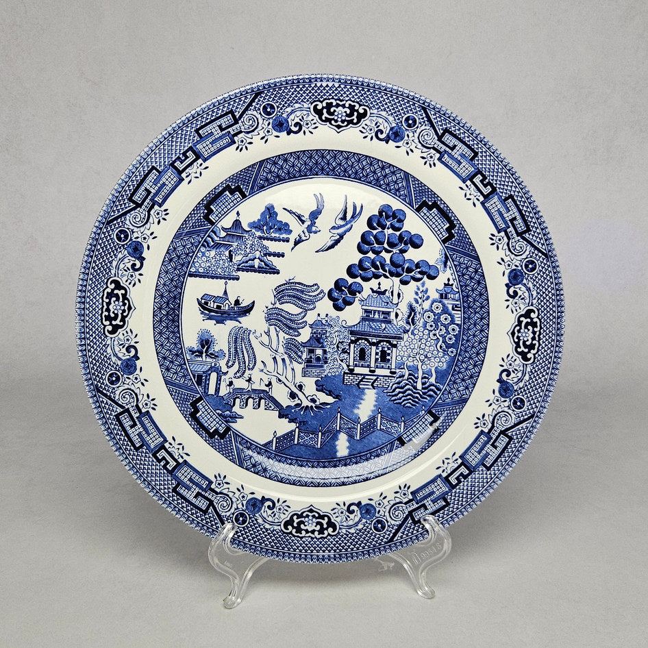 Churchill Blue Willow Dinner and Charger Plate Set