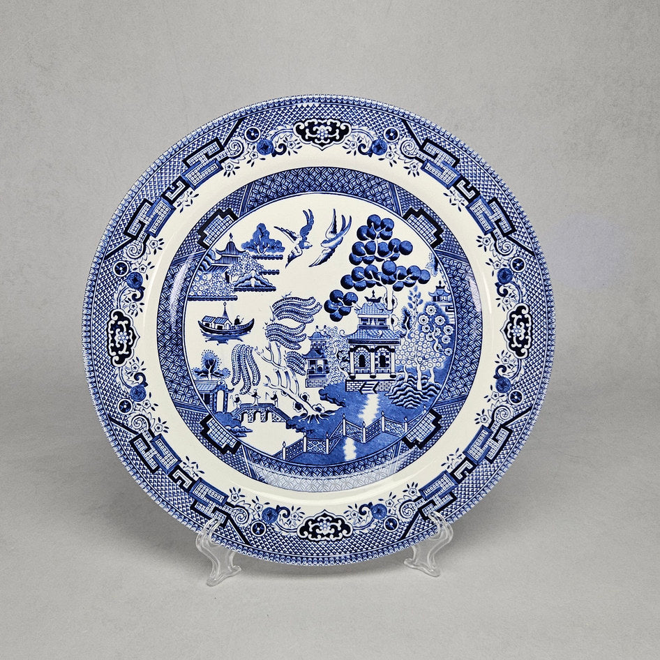 Churchill Blue Willow English Charger Plate