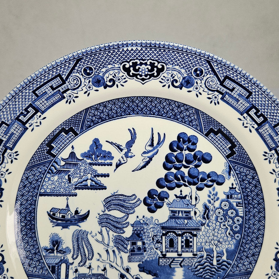Churchill Blue Willow English Charger Plate