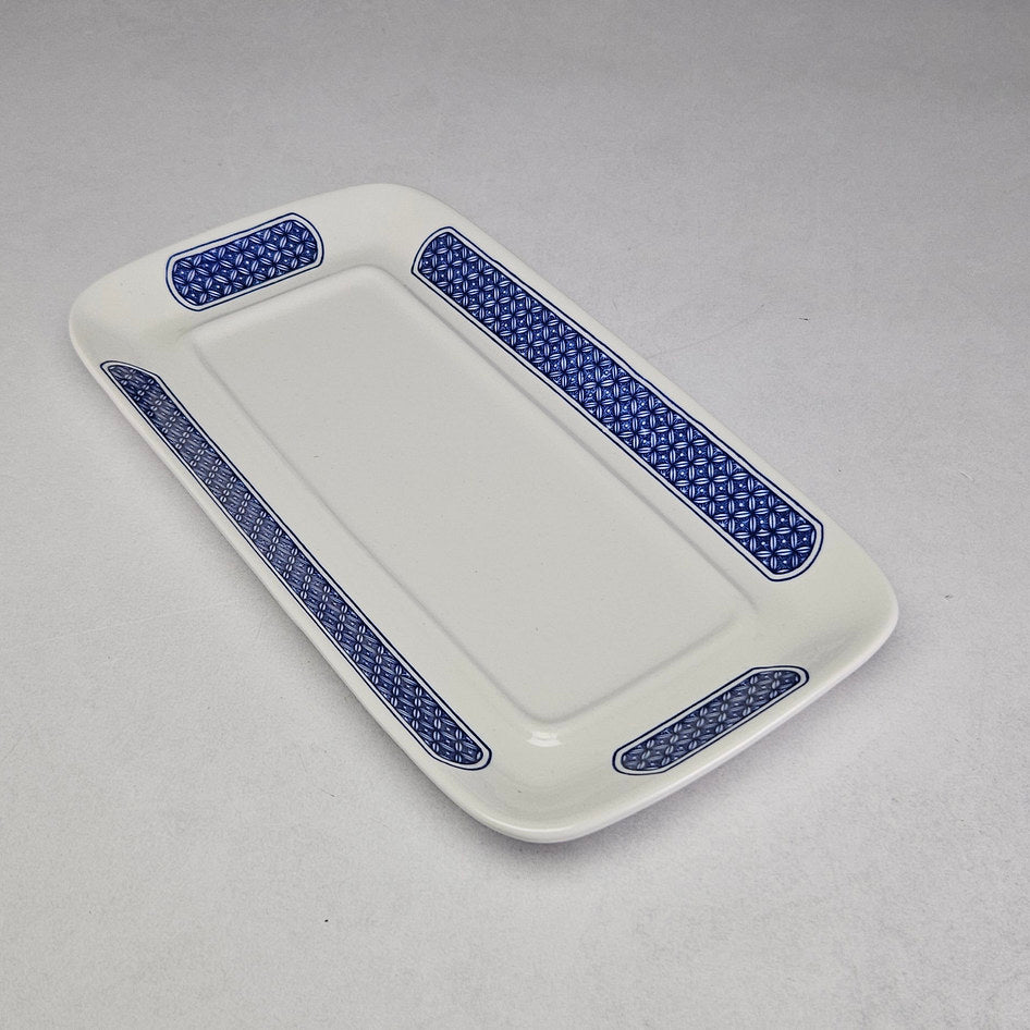 Churchill Blue Willow English Covered Butter Dish