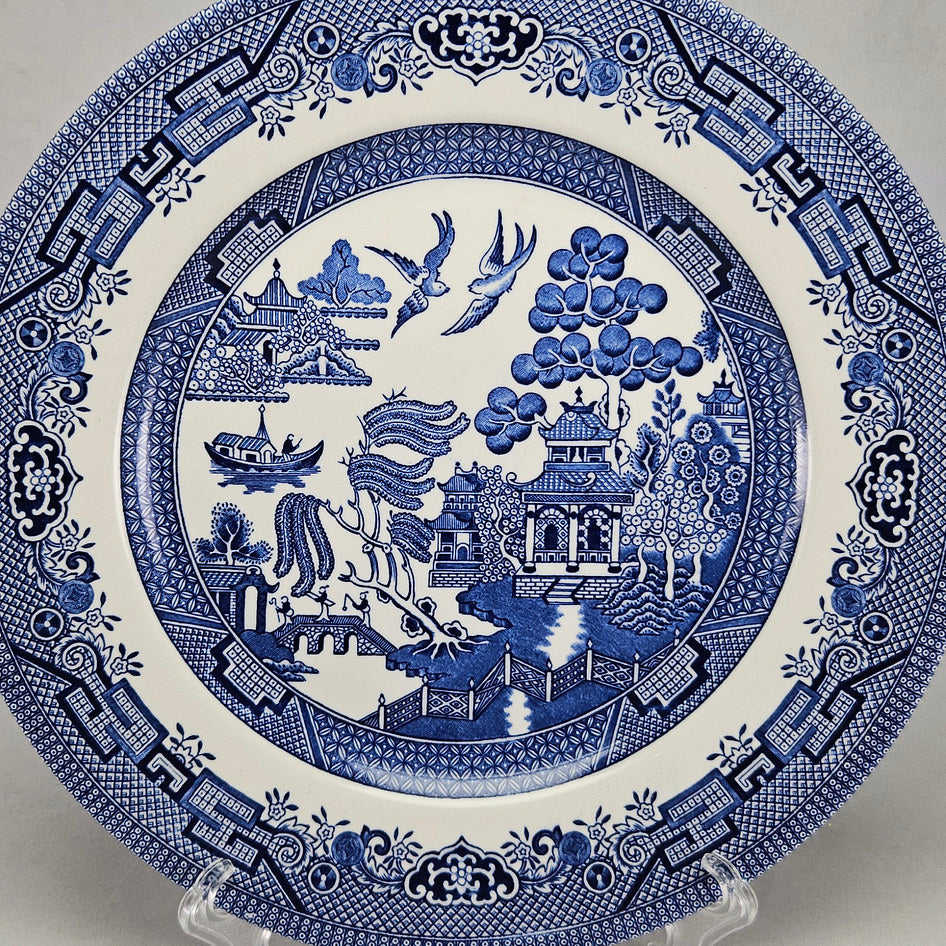 Churchill Blue Willow English Dinner Plate