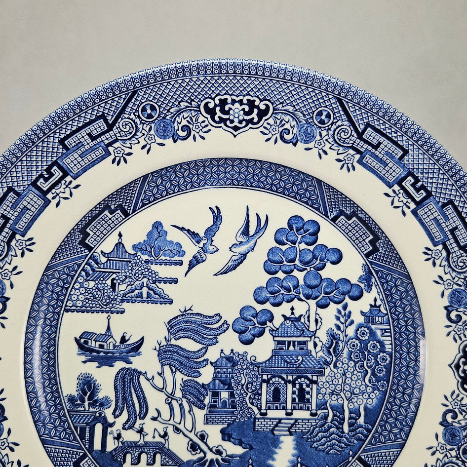 Churchill Blue Willow English Dinner Plate