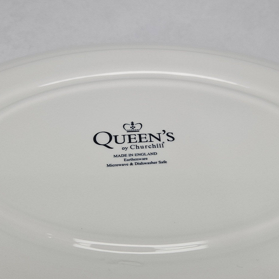 Churchill Blue Willow English Oval Serving Platter